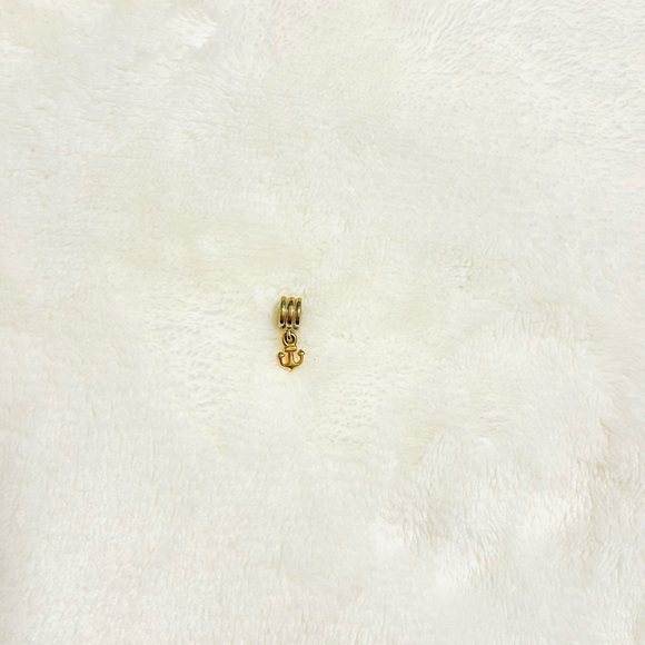 NEW Authentic Pandora Silver 14k Gold Two Tone Dangle Hanging Anchor Charm - Picture 3 of 3
